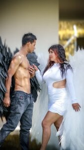 yayi_derek halloween angels🤍🎃🤍🎃 Pic 5