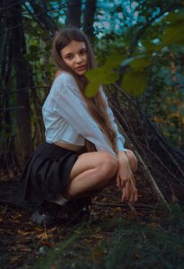 lil_cassie me in forest Pic 7