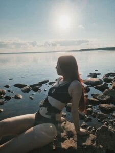 Lilya_Dark Scandinavian vacation on the lake Pic 5
