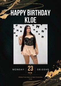 kloe_bella I'm waiting for you to celebrate my birthday💖 slika