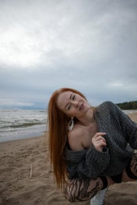 DreamVikky's Overcast day at the beach Part 1 Sex Photo 7