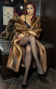 AndreaPink2024 Wearing Coats Pic 3