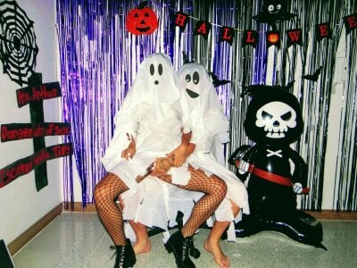 Aria_sexxx Ghost Lovers: Aria & Arthur’s Spooky Halloween 👻💞 Pic 4