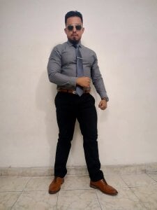 KalethBigDick gray and blach suit Εικόνα 5