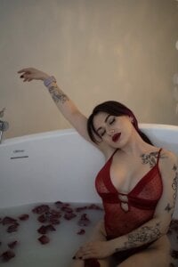Wet__Bunny Lady in red Pic