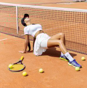 p_u_m_a_ NEW PHOTOSHOOT spot tennis brunett bigboobs wetshirt sexy Pic 3