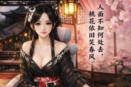 LuckyCute-Tutu 婉儿直播的古风二次元~配上诗词会不会更有意境~ Foto 3