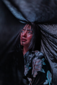 Dakotacollis kimono photoshoot Poză 3