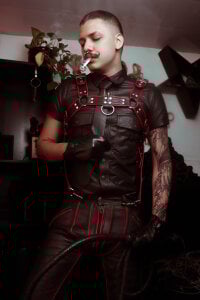 allanhurtss RED LEATHER LOOK Pic