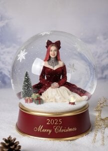 Roxy_____ Your Christmas snow globe টি ছবি
