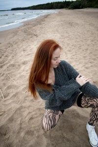 DreamVikky's Overcast day at the beach Part 1 Sex Photo 8