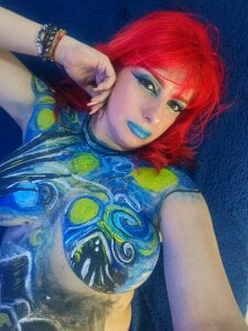 angel__red_I turned my body into a canvas… 🎨😈图片 4