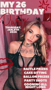 chloetease My birthday Jan 8th Pic