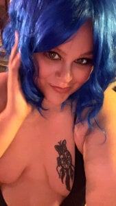 Fatpussybigass Blue hair Pic 4