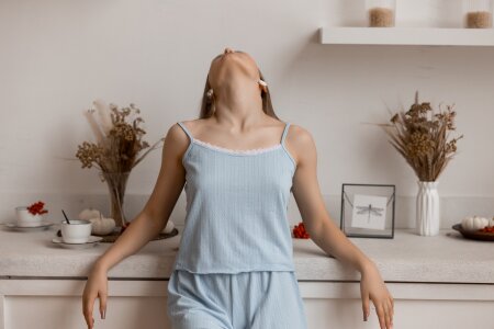 MonaEldon Blue pajamas and tender touches Immagine  4