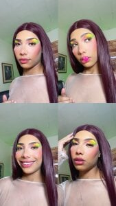 caribbean_passion_ Nice girl, with LGBT colored makeup 🌈❤️ Pic