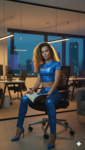 karen_sofia_ blue latex sexy Pic 5