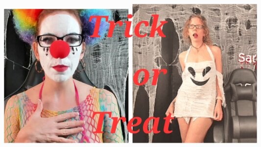 SaraDesirexo 🎃 Trick, treat & birthday tease 🎂💋 It’s my birthday — come celebrate with me till 2 PM EST 😈 Pic