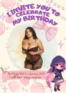 YOU ARE INVITED TO MY BIRTHDAY, JANUARY 22 AT 7AM COLOMBIA TIME de PittAndLunaa  photos