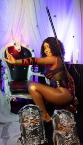 MichaelaCox trick or treat Pic 5