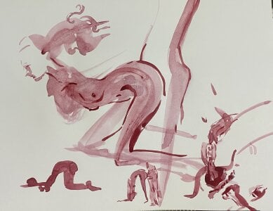 PamelaWet Erotic watercolours Pic 3