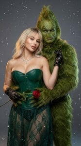 AdelineKingのI just had fun with AI 😍😘❄️🎄😇の 4枚の写真