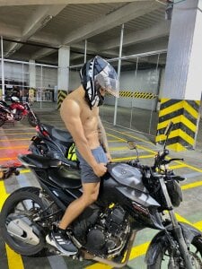 jordylatin20 on my motorcycle XXX Photo 2