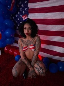 JuliaRose_ks ❤️Naked🤍Patriotism💙 (4 of july 2025) Immagine  9