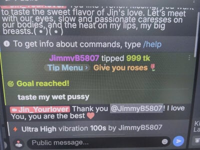 Jin_Yourlover the most beautiful flower my birthday Pic