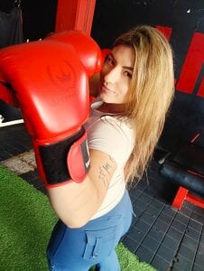 NatyLeone naty with boxing gloves Pic