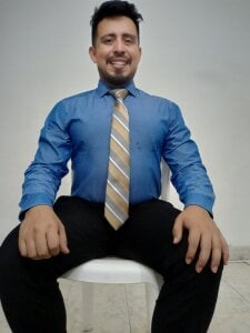 KalethBigDick Blue and black suit office  5. fénykép