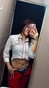 AngelaaCute_ sensual at work with uniform🔥 Pic