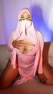 aishaa_boobs ♥ Beautiful pink dress ♥ Pic 4