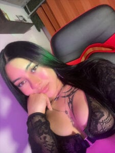 emily_24x Sexy black lingerie Immagine  2