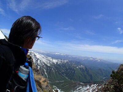 miyagi_no_hiroshi mountain climbing Foto