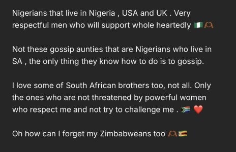 QUEEN_NOBUHLE_FEMDOM_777 Thank You, I See You 🇳🇬🇿🇼🇿🇦❤️❤️❤️ Billede