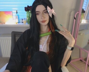 Nezuko cosplay!!! 🎋😍 od sweetuniporn  snímek