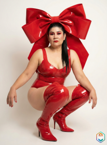 kiraGeiner red latex Pic 5