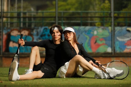 Daphne_And_Roger Would you like to play tennis with us? 💦🔥 Billede