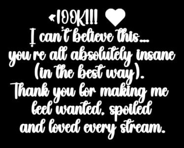 vulagarmanners_ 100k of love! Pic