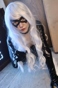 xLoveAnastasia Black Cat cosplay Billede