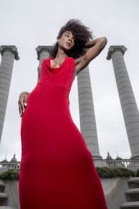 NaomiSteward Lady in red ❤️🔥 too hot to resist… every curve a temptation Pic 2