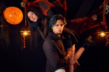 Laia_and_Damian Scream & Love 💀❤️ Pic