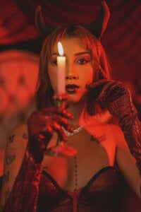 MelissaFoxx Happy Halloween Devil Pic 9