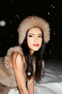 MiaSanders2025 Wearing Coats Pic