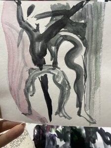 PamelaWet Erotic watercolours Pic 5