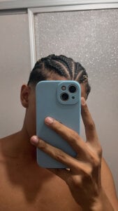 Straight_with_curls Braided 🎱 Pic 5