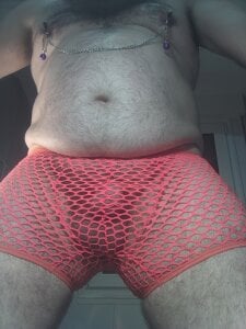 Xauencaliente Enseño todo con ropita muy sexy malla naranja Pic 6