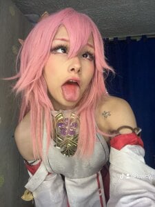 Amelie_Wine Cosplay, ahegao, waifu, blowjob, bigass, smalltits, lovense Pic 7