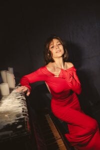 EdenSolis Lady in red Pic